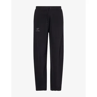 Arc'teryx Mens Arcteryx Emblem Cotton-fleece Jogging Bottoms In Black