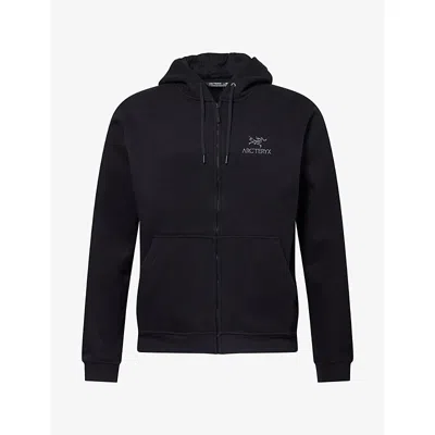 Arc'teryx Mens Arcteryx Emblem Zip-up Fleece Hoody In Black