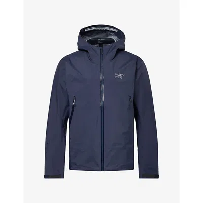 Arc'teryx Mens Black Sapphire Beta Nylon Jacket In Blue
