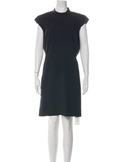 Pre-owned Arc'teryx Mock Neck Knee-length Dress In Blue