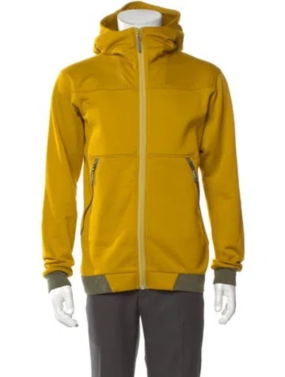 Pre-owned Arc'teryx Mock Neck Long Sleeve Hoodie In Yellow