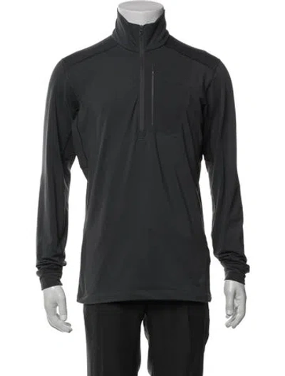 Pre-owned Arc'teryx Mock Neck Long Sleeve Pullover In Gray