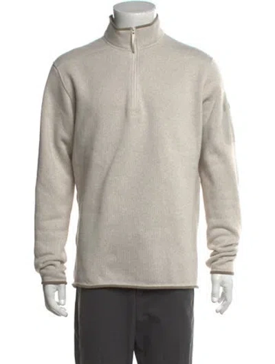 Pre-owned Arc'teryx Mock Neck Long Sleeve Pullover In Neutral