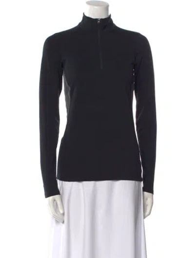 Pre-owned Arc'teryx Mock Neck Long Sleeve Sweatshirt In Black