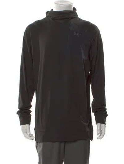 Pre-owned Arc'teryx Mock Neck Long Sleeve Sweatshirt In Black