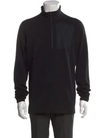Pre-owned Arc'teryx Mock Neck Long Sleeve Sweatshirt In Black