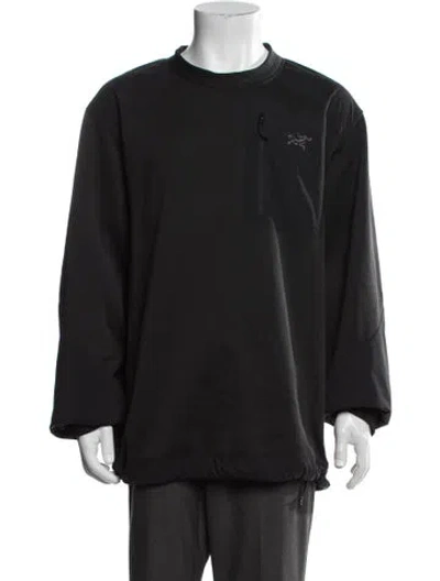 Pre-owned Arc'teryx Mock Neck Long Sleeve Sweatshirt In Black
