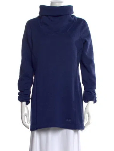 Pre-owned Arc'teryx Mock Neck Long Sleeve Sweatshirt In Blue