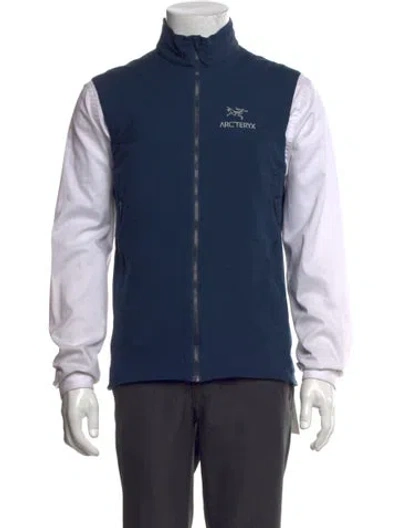 Pre-owned Arc'teryx Mock Neck Long Sleeve Sweatshirt In Blue