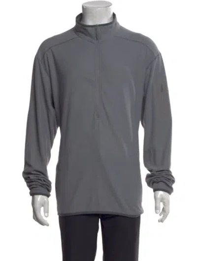 Pre-owned Arc'teryx Mock Neck Long Sleeve Sweatshirt In Gray