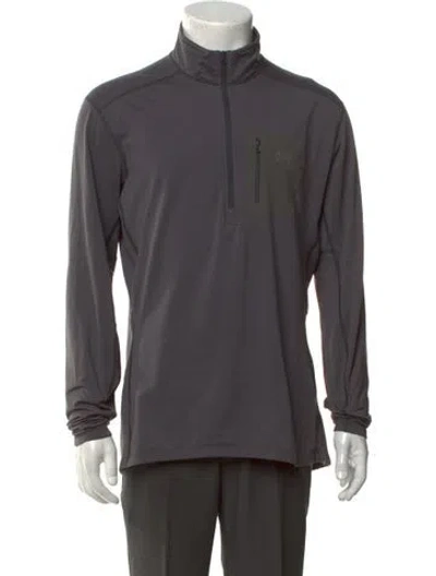 Pre-owned Arc'teryx Mock Neck Long Sleeve Sweatshirt In Grey