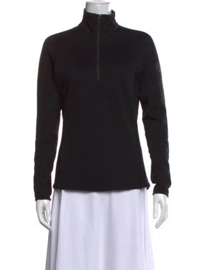 Pre-owned Arc'teryx Mock Neck Long Sleeve Top In Black