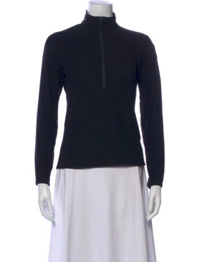 Pre-owned Arc'teryx Mock Neck Long Sleeve Top In Black
