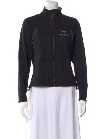 Pre-owned Arc'teryx Mock Neck Long Sleeve Top In Black