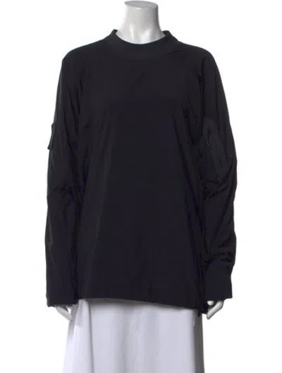 Pre-owned Arc'teryx Mock Neck Long Sleeve Top In Black