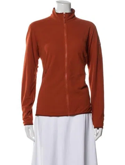Pre-owned Arc'teryx Mock Neck Long Sleeve Top In White