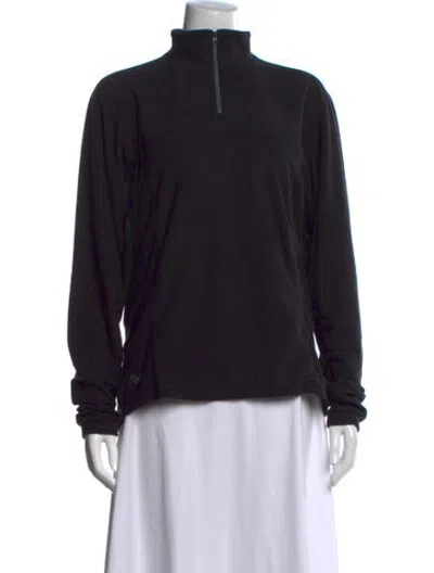 Pre-owned Arc'teryx Mock Neck Sweater In Black