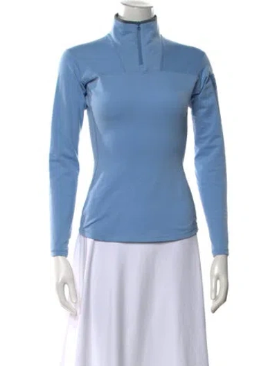 Pre-owned Arc'teryx Mock Neck Sweater In Blue