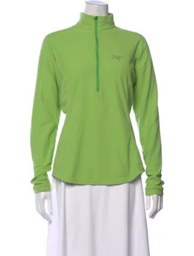 Pre-owned Arc'teryx Mock Neck Sweater In Green