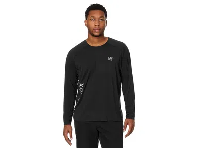 Arc'teryx Norvan Downword Logo Long Sleeve In Black