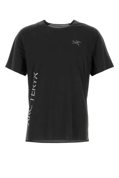 Arc'teryx Logo-print Panelled T-shirt In Black