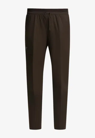 Arc'teryx Norvan Insulated Technical Track Pants In Brown