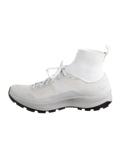 Pre-owned Arc'teryx Nylon Athletic Sneakers In Silver