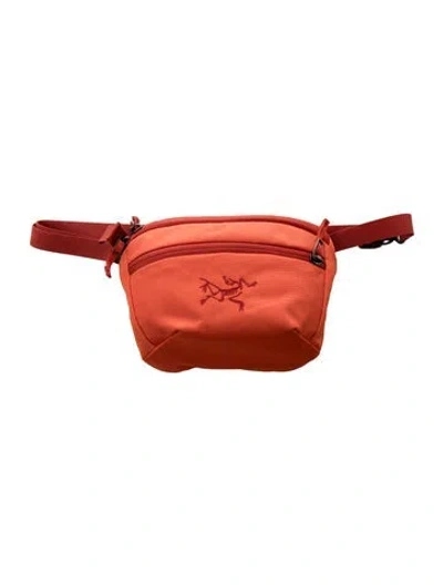 Pre-owned Arc'teryx Nylon Belt Bag In Orange