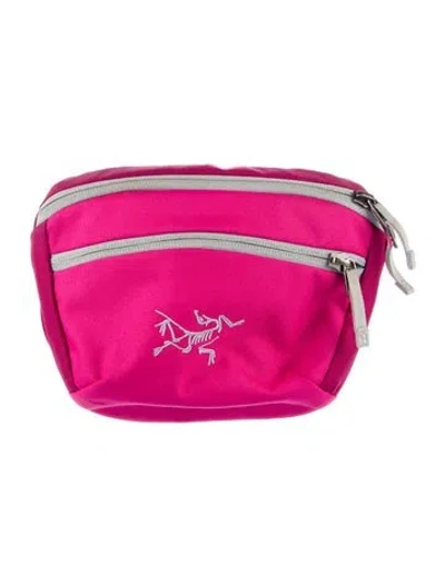 Pre-owned Arc'teryx Nylon Belt Bag In Pink