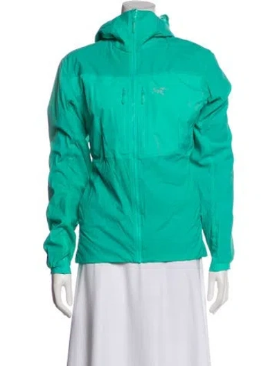 Pre-owned Arc'teryx Nylon Biker Jacket In Blue