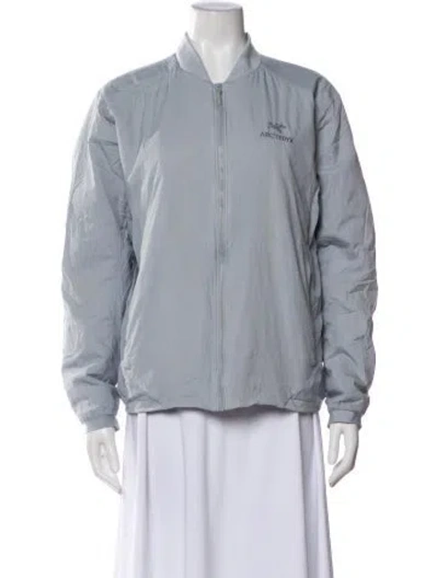 Pre-owned Arc'teryx Nylon Bomber Jacket In Gray