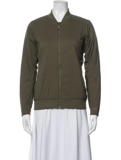 Pre-owned Arc'teryx Nylon Bomber Jacket In Green