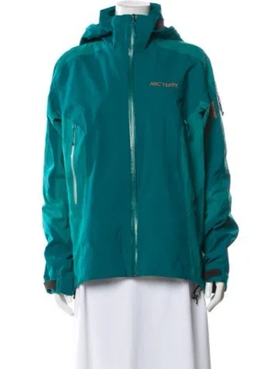 Pre-owned Arc'teryx Nylon Coat In Blue