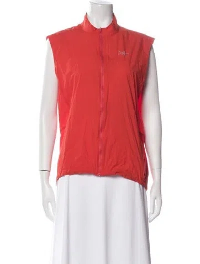 Pre-owned Arc'teryx Nylon Colorblock Pattern Vest In Orange