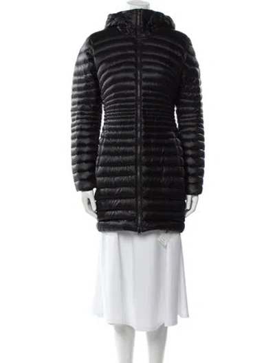 Pre-owned Arc'teryx Nylon Down Coat In Black