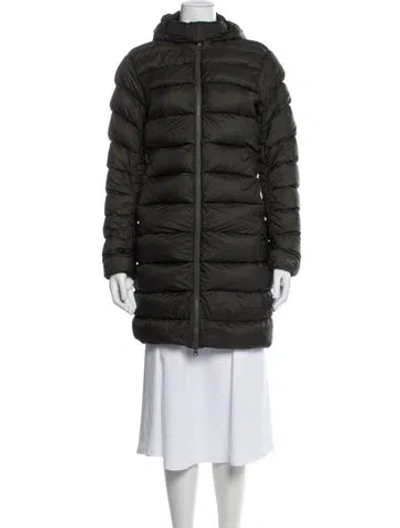 Pre-owned Arc'teryx Nylon Down Coat In Green