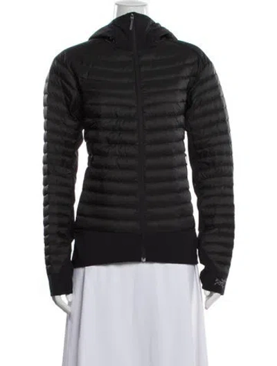 Pre-owned Arc'teryx Nylon Down Jacket In Black