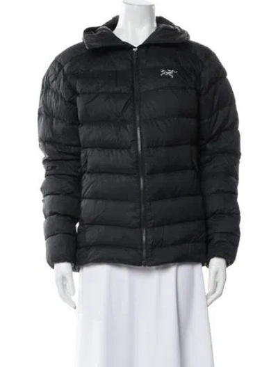 Pre-owned Arc'teryx Nylon Down Jacket In Gray