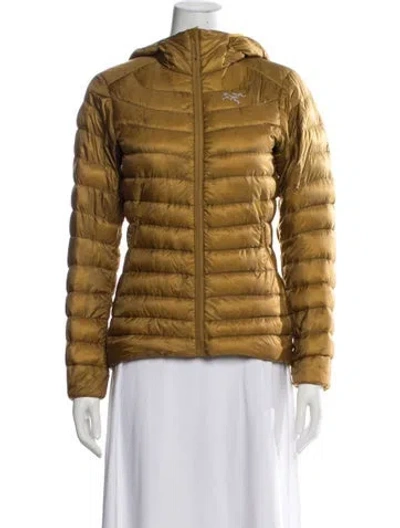 Pre-owned Arc'teryx Nylon Down Jacket In Yellow