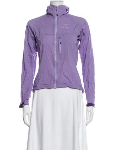 Pre-owned Arc'teryx Nylon Jacket In Purple