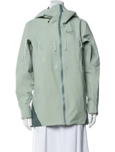 Pre-owned Arc'teryx Nylon Performance Coat In Green