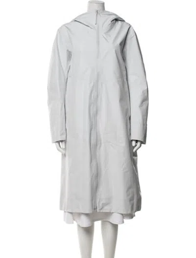 Pre-owned Arc'teryx Nylon Performance Coat In White