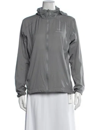 Pre-owned Arc'teryx Nylon Performance Jacket In Grey