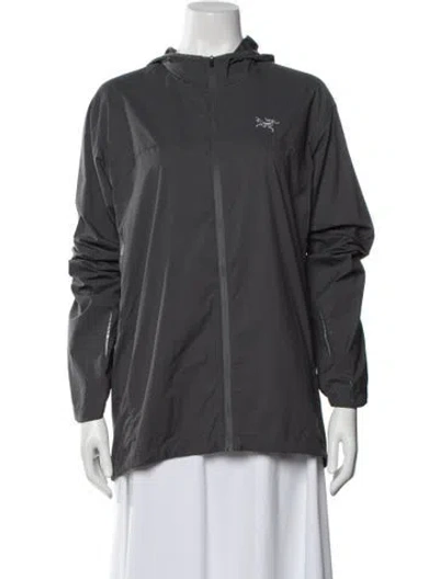 Pre-owned Arc'teryx Nylon Performance Jacket In Grey