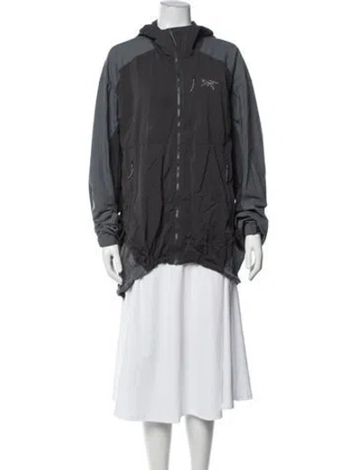 Pre-owned Arc'teryx Nylon Performance Jacket In Grey