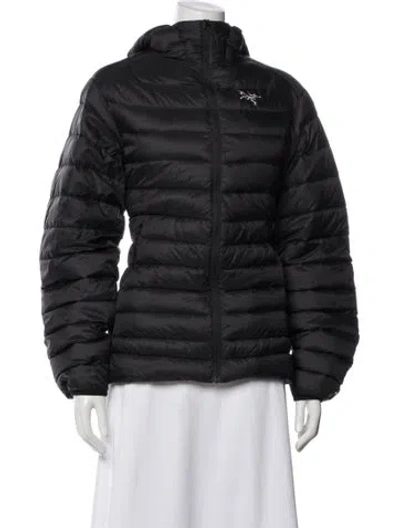 Pre-owned Arc'teryx Nylon Puffer Jacket In Black