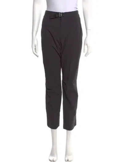 Pre-owned Arc'teryx Nylon Straight Leg Pants In Black