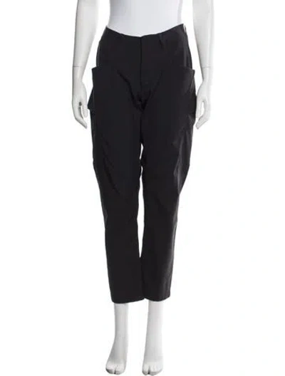 Pre-owned Arc'teryx Nylon Straight Leg Pants In Black