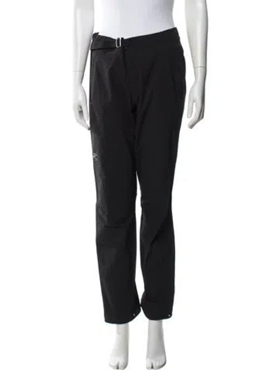 Pre-owned Arc'teryx Nylon Straight Leg Pants In Black