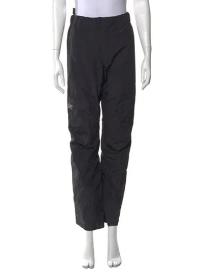 Pre-owned Arc'teryx Nylon Straight Leg Pants In Black